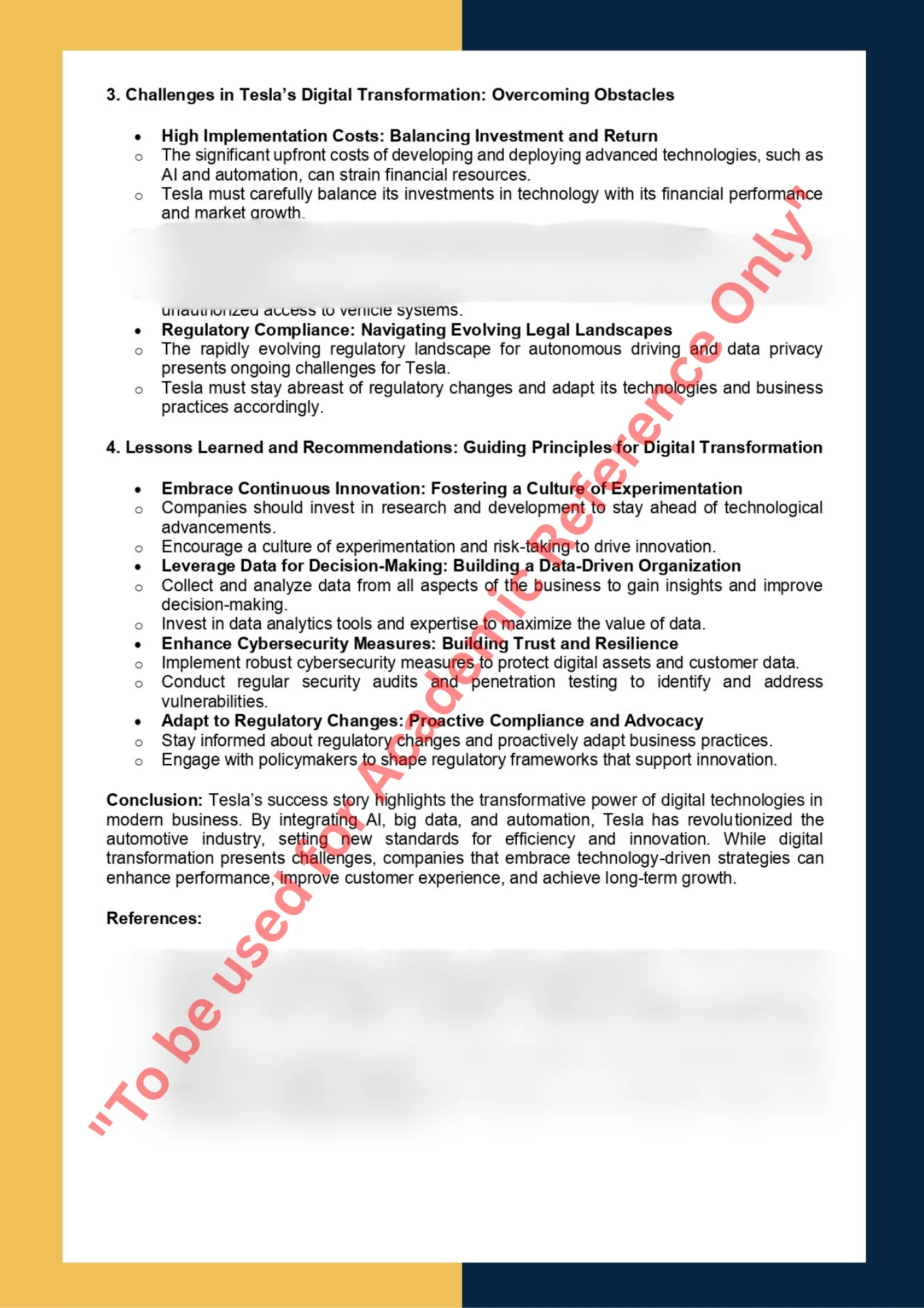 Case Study sample on Topic -The Impact of Digital Transformation on Business Performance 2